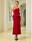 baratos Vestidos de Renda-Solid Satin Sleeveless Maxi Dress