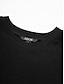 cheap Hoodies-Cotton Blend Lace Trim Sleeves Ribbed Hem Black Sweatshirt