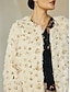 economico giacche e cappotti-Feather Sequin Long Sleeve Jacket