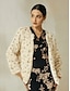 cheap Jackets &amp; Coats-Sequin Feather Elegant Long Sleeve Jacket