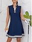 economico abiti con cerniera-Women&#039;s Sleeveless Golf Dress