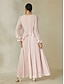 baratos Vestidos de Renda-Elegant Chiffon Ruffle Wrap Maxi Dress