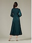 cheap Party Dresses-Satin Dark Green Twist Elegant Fashion Maxi Party Dress