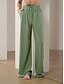 cheap Pants-Linen Baggy Elastic Beach Trousers