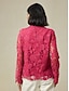 abordables chaquetas y abrigos-Button Down Lace Design Shacket