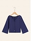 billige T-shirts-Knot Front Flare Sleeve Blouse