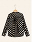 abordables Blouses-Polka Dot Juliet Sleeve Chiffon Blouse