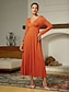 baratos Vestidos Casuais-Jersey Crossover Tencel Maxi Dress