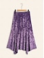 baratos Skirts-Vintage Velour Design Maxi Skirt