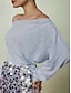 abordables Blouses-Off Shoulder Long Sleeve Blouse