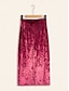 preiswerte Skirts-Velvet Glitter Twist Midi Skirt