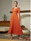 baratos Vestidos Casuais-Jersey Crossover Tencel Maxi Dress