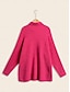 cheap Sweaters-Turtleneck Ribbed Knit Wool Blend Drop Shoulder Batwing Sleeve Pullover Sweater