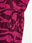 billige Print Dresses-Linear Chiffon V Neck Maxi Dress