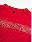 cheap Sweaters-Chenille Set-in Crew Neck Ribbed Knit Sweater