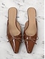 economico pumps e tacchi-Chic Patent Bow Detail Slip On Heels