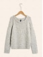 preiswerte Pullover-Pearl Beaded Design Crew Neck Sweater