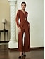 abordables Combinaisons-Metal Wire Design Elegant Jumpsuit