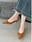 economico pumps e tacchi-Chic Patent Bow Detail Slip On Heels