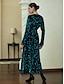 abordables Robes Soirée-Sequin Split Knit Long Sleeve Maxi Dress