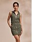 baratos roupa feminina-Sleeveless Golf Dress