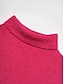 economico Maglioni-Ribbed Knit Wool Blend Turtleneck Pullover Sweater