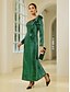 preiswerte Silvester Kleider-Bow Sequin Long Sleeve Maxi Dress