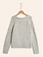 billige Sweaters-Pearl Beaded Crew Neck Sweater