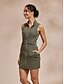 economico abbigliamento donna-Sleeveless Golf Dress