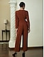 abordables Combinaisons-Metal Wire Design Elegant Jumpsuit