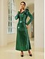 preiswerte Silvester Kleider-Bow Sequin Long Sleeve Maxi Dress