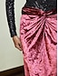 preiswerte Skirts-Velvet Glitter Twist Midi Skirt