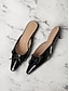 economico pumps e tacchi-Chic Patent Bow Detail Slip On Heels