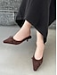 economico pumps e tacchi-Chic Patent Bow Detail Slip On Heels