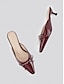 economico pumps e tacchi-Chic Patent Bow Detail Slip On Heels
