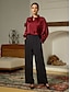 abordables pantalons et shorts-Casual Straight Full Length Pants