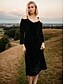 cheap Sale-Velvet Sparkle Cold Shoulder Midi Dress