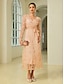 baratos Vestidos de Renda-Sequined Embroidery Belted Midi Dress