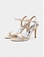 economico pumps e tacchi-Satin Rhinestone Strap High Heel Sandals