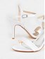 economico pumps e tacchi-Satin Rhinestone Strap High Heel Sandals