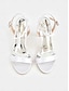 economico pumps e tacchi-Satin Rhinestone Strap High Heel Sandals