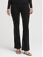 cheap Blouses-Ador Essentials Foldover Waist Flare Sweatpant