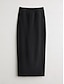 cheap Skirts-Ador Essentials Slim Fit Midi Skirt