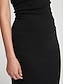 cheap Skirts-Ador Essentials Slim Fit Midi Skirt