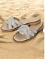 abordables sandales-Bohemian Rhinestone Crisscross Flat Sandals