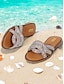 abordables sandales-Bohemian Rhinestone Crisscross Flat Sandals