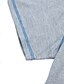 billige Short Sleeve-Herre Vaffel Henley-skjorte T-skjorter Kortermet Rutet Mote Designer Bekvem Knapper Henley Avslappet Daglig utendørs Sommer Blå Svart Hvit Henley T-skjorte