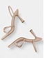 abordables escarpins et talons-Minimalist Square Toe Heeled Sandals
