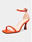 cheap Pumps &amp; Heels-Sleek Minimalist Mid Heel Sandals