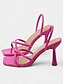 abordables escarpins et talons-Minimalist Square Toe Heeled Sandals